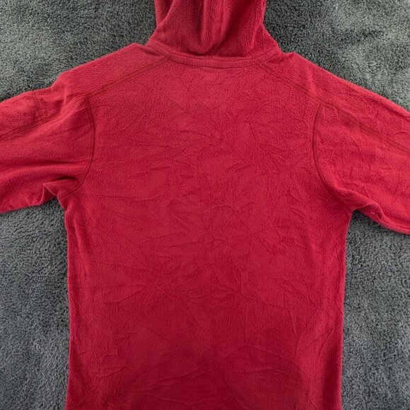 Patagonia Women’s Jacket Adult Fleece Red Hooded Small Full Zip W/ Logo, Pockets - Picture 16 of 16